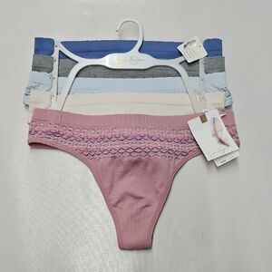 Jessica Simpson  Pink and Blue Thong Set